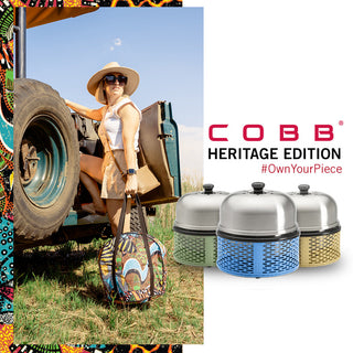 COBB Pro Heritage | Green travel/picnic grill, carbon, Ø 33 cm