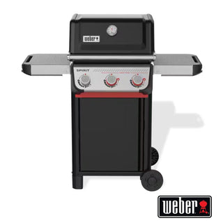 Weber Spirit E-325 GBS gas grill, with side stove, black