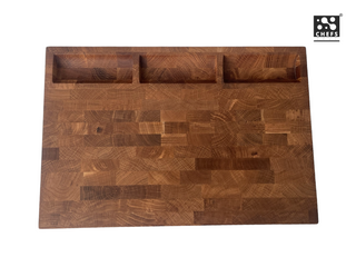 Chefs Soul CarveOak double-sided oak cutting board, 45 x 30