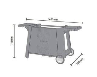 Cozze Grilio Stovas Premium Cart XL, modeliui G-800 Combo