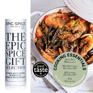Epic Spice Napa Valley Cooking Essentials, Vidusjūras garšas, garšvielu komplekts, 4 gab