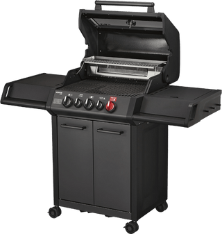 Enders Dujiniai griliai Dujinis Grilis Enders Monroe Pro 3 SIK Turbo Shadow su Turbo Zona ir Šonine Virykle, Grafito Spalvos