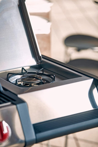 Enders Dujiniai griliai Dujinis Grilis Enders Monroe Pro 3 SIK Turbo su Turbo Zona ir Šonine Virykle, Plieno Spalvos