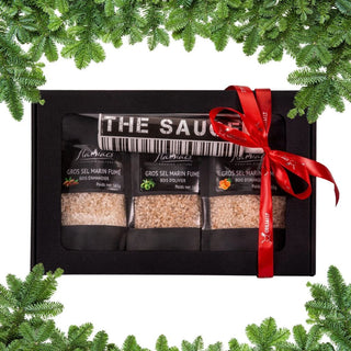 Kalėdinis dovanų rinkinys su Flamiacs rūkytomis jūros druskomis – išskirtinė dovana gurmanui ir grilio mėgėjui.