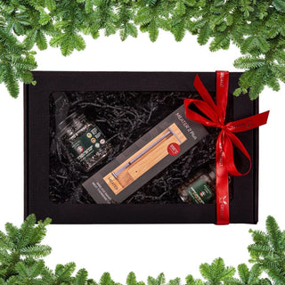 Kalėdinis dovanų rinkinys su Meater termometru ir pipirais – praktiška dovana grilio meistrui.