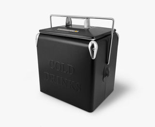 Juodas Permasteel 13 l nešiojamas šaldytuvas