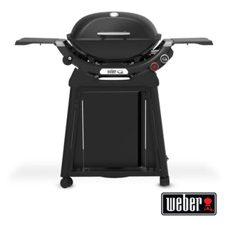 Weber Spirit E-325 GBS gas grill, with side stove, black