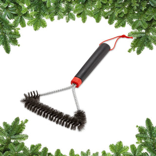 WEBER brush for grill cleaning, 30 cm - three-sided head, convenient hanging