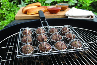 Grill grill for meatballs STEVEN RAICHLEN