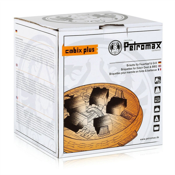 Presētas kokosriekstu ogļu briketes PETROMAX Cabix Plus, 3 kg