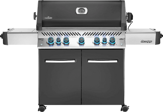 NAPOLEON Prestige 665 gas grill with illuminated panel, light grey