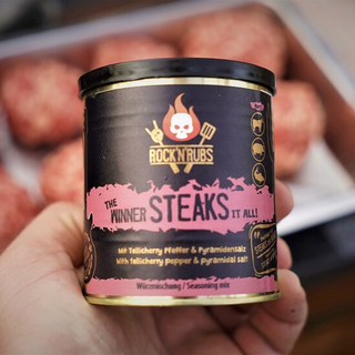ROCK'N'RUBS Goldline All-purpose seasoning "The winner steaks it all", 140 g