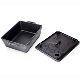 Petromax Indai iš ketaus Stačiakampis ketaus indas PETROMAX k8 su dangčiu, 34 x 24 x 14,5 cm, 5.5l