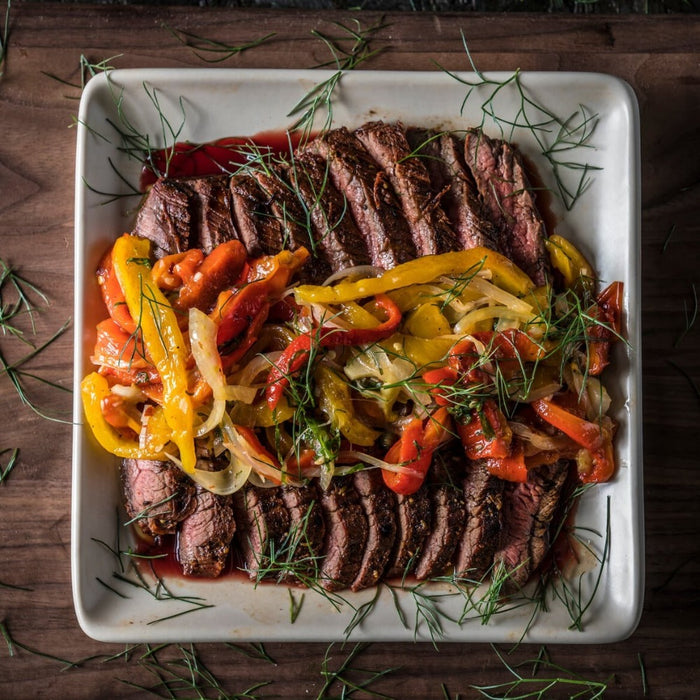 Beef jerky prieskoniais galite pagardinti ir jautienos flank steiką, ir kitus jautienos patiekalus
