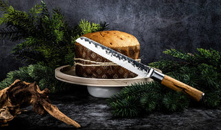 STYLE DE VIE Pjaustymas ir smulkinimas Japoniško plieno peilis STYLE DE VIE Olive Forged, Bread, 20,5 cm (duonos)