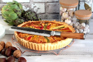 STYLE DE VIE Pjaustymas ir smulkinimas Japoniško plieno peilis STYLE DE VIE Olive Forged, Bread, 20,5 cm (duonos)