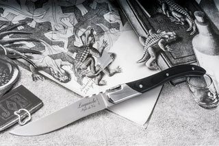 STYLE DE VIE Pjaustymas ir smulkinimas Steiko peiliai LAGUIOLE Luxury Line by STYLE DE VIE, 6 vnt., juodmedžio