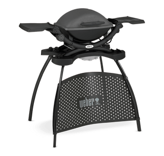WEBER Elektrigrillid Elektrigrill WEBER Q 1400 aluse, malmist grilli ja külgriiulitega, (43 x 32 cm, 2,2 kW)