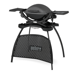 WEBER Elektrigrillid Elektrigrill WEBER Q 1400 aluse, malmist grilli ja külgriiulitega, (43 x 32 cm, 2,2 kW)