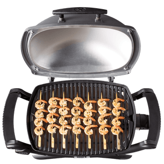 WEBER Elektrigrillid Elektrigrill WEBER Q 1400 aluse, malmist grilli ja külgriiulitega, (43 x 32 cm, 2,2 kW)